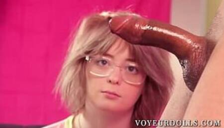 CFNM Annie Archer Draws & Milks Black Cock