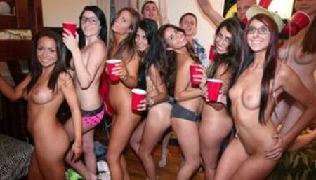 Dorm Room Orgy With A Bunch Of Naked & Horny Teens