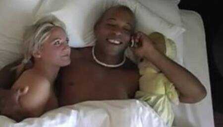 Shane Diesel and Dre feed little slut their big black meat