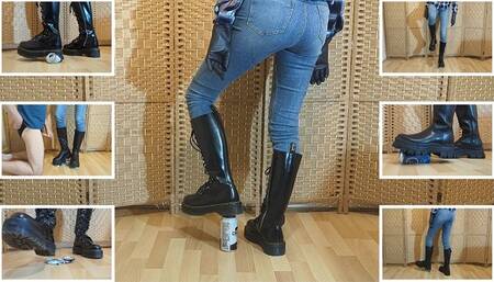 Crushing Cans in Heavy Boots