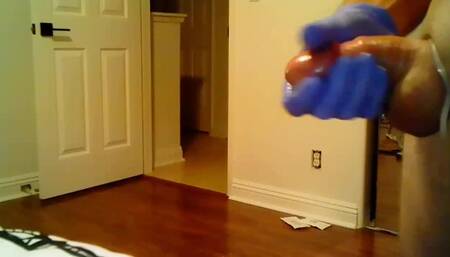 All alone and horny as always. Short fun with long cock