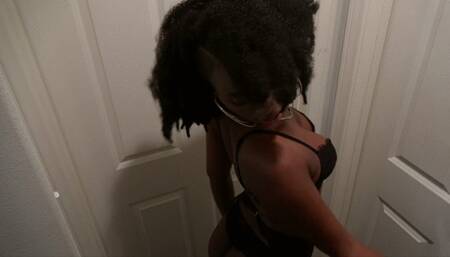 Solo Dance Tease leads to sloppy dildo play