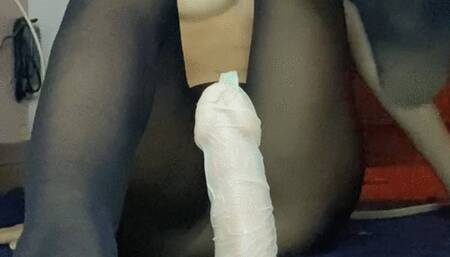 Nylon Toy Footjob