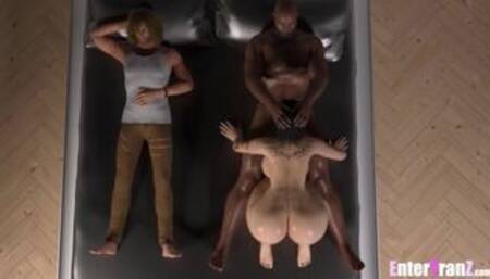 Freaky DILF has his way with his former Trans neighbor