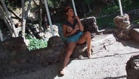 Eva Nixon's 1st Public Flashing Video