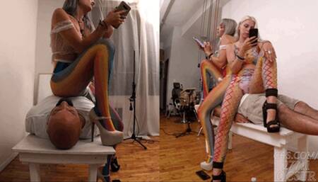 Ella Noir and Abi Social Media Seat - Side Views 4K