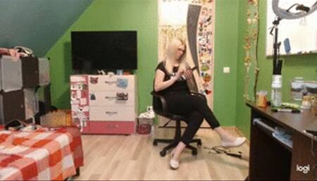 Bored and dangling (ballet flats)