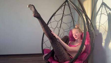 JOI with flexible girl in swimsuit+tight