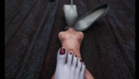 Dimitrescu Footjob Ethan Animation