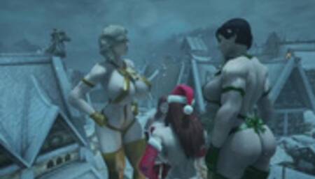Growing Christmas Angels - Skyrim Giantess