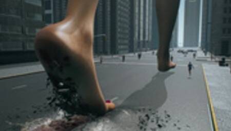 Titaness from Middle Ages [Giantess City Animation]