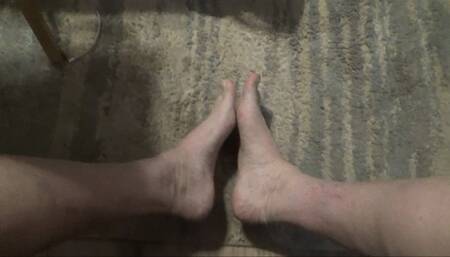 Jerking and Cumming on Feet