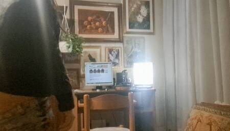 LEATHER JACKET AND BARE ASS