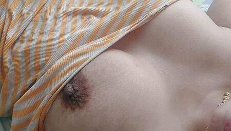 Teasing with my big tits 2