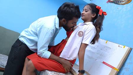 Naughty college girl real hardcore fuck with teacher in class room (hindi audio)