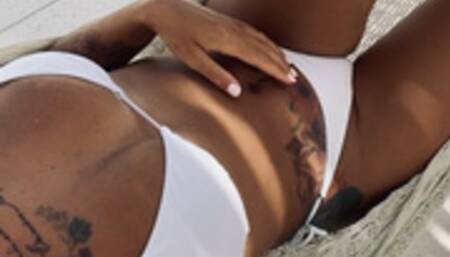 Hazel Dew loves to masturbate every morning on the balcony