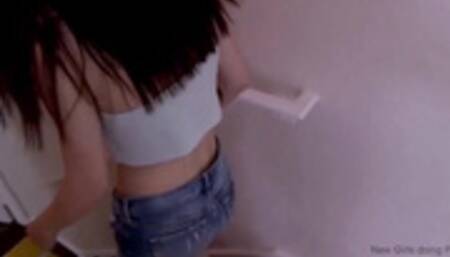 Super adorable 18 teen loves big cock a lot