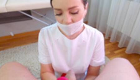 The young nurse took care of the patient and ate his sperm / Luna Roulette