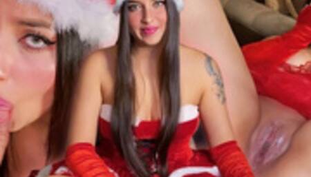 Influencer answers instagram questions and gets fucked with creampie in her pussy CUM IN FACE