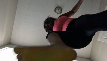 Stomping and tramping tiny human POV