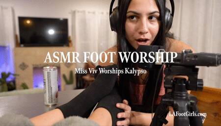 ASMR Foot Worship — Miss Vee Worships Kalypso
