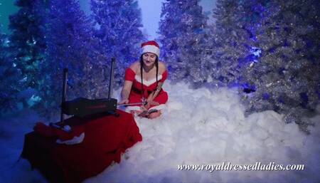 Fucking machine christmas lesbians fuck