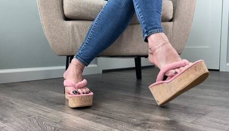 Flirty Platform Wedge Dangling
