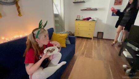 Naughty girl punishment spanking dildo fucking