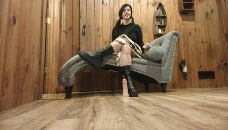 thanking boot fan while cucking another