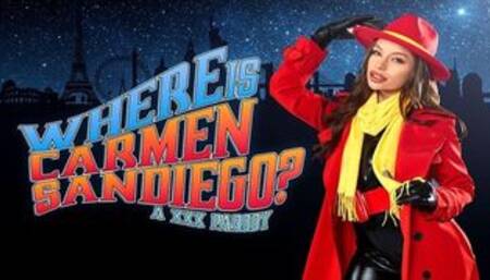 Busty April Olsen As Villain CARMEN SANDIEGO Handcuffs And Fucks You VR Porn