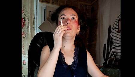 My stepsister sexually smokes a cigarette