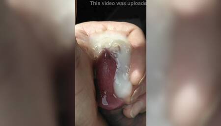Close up of cum