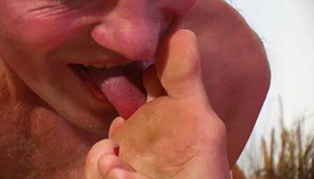 My feet stink of cheese Get down on your knees - Mistress Amber Leigh & Osel - MP4 Clip