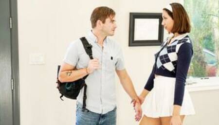 Busty asian teen fucked by tutor bigcock