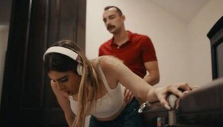 Busty TS maid analed by her horny boss