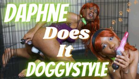 Daphne Does It Doggystyle - Fantasy Dildo Cosplay Fucking in 4K
