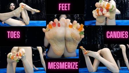 Candies between my toes