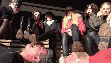 THE FEMDOM WEEKEND - EXTREME muddy boots licking (CRAZY INSANE CLIP!)