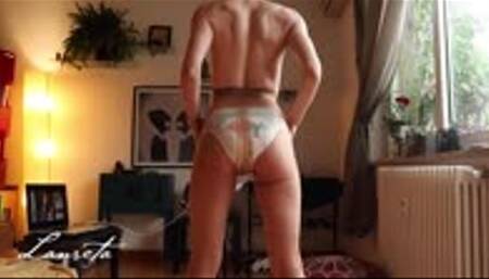 Pampers, Pantyhose Pee, Front & Back View