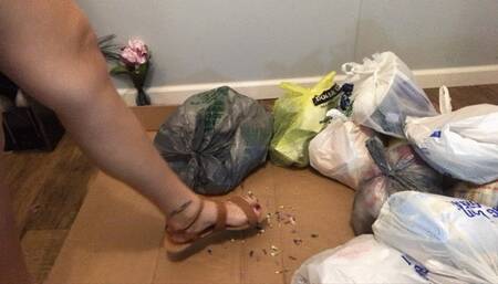 Disobedient Tinies crushed under trash