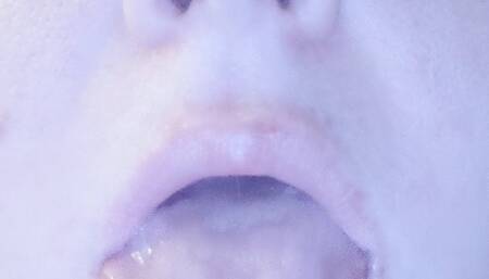 Showing you my tongue and uvula