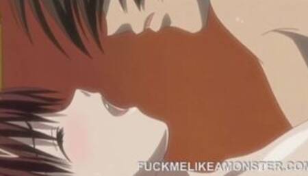 Screaming anime teen getting pussy pounded