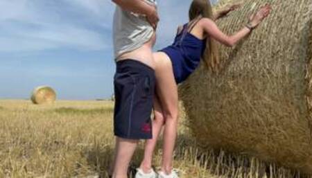 A village girl agreed to a quick sex while no one was around