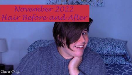 November 2022 Before and After Haircut