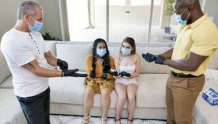 Step Daughters Sera Ryder & Alona Bloom Get Their Twats Fresh And Clean For Step Dads - DaughterSwap