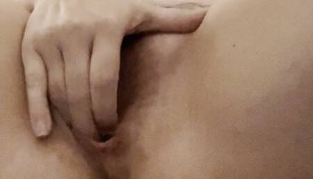 then he watched as I fit four fingers in