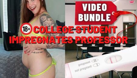 18+ College Student Impregnates Professor Bundle
