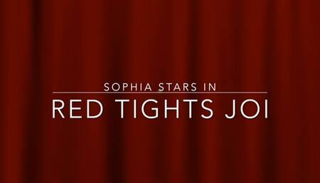 Hot Red Tights Foot Fetish BBW Big Feet JOI W Cum Countdown BF POV