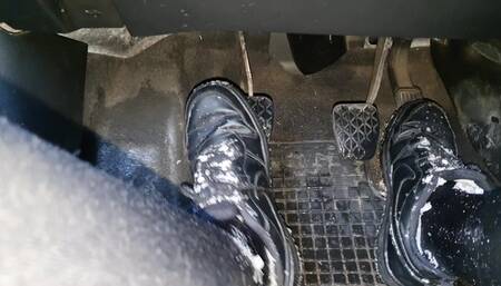 Squeaky Slippery Nike Shoes Driving Mazda WMV