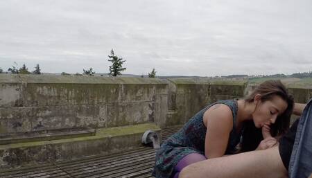 Scotland Castle Stranger Blowjob